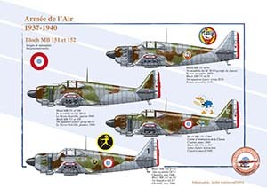 Avion Bloch 151 France F7, 1:200 Échelle (Schub157