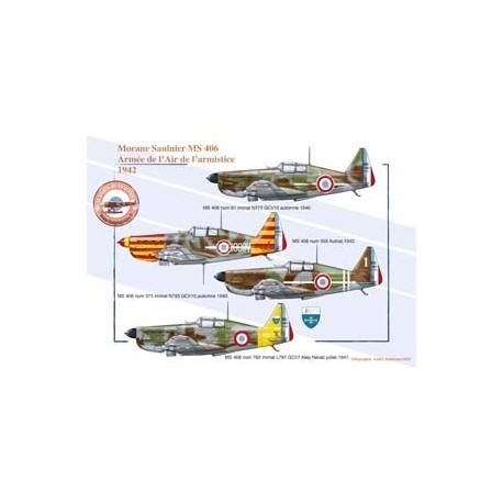 Morane Saulnier MS 406 - Armée de l'Air de l'armistice, 1942