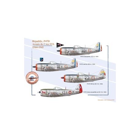 Républic P47D - Armée de l'Air FFL, 1944-1945