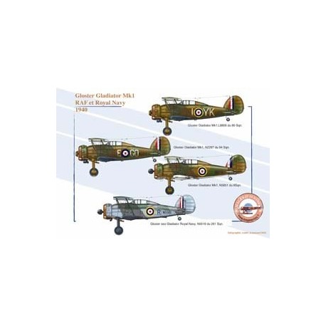 Gloster Gladiator Mk1 - RAF et Royal Navy, 1940