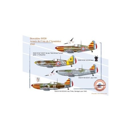 Dewoitine D520 - Armée de l'Air de l'Armistice, 1942