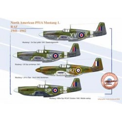 North American P51A Mustang 1 - RAF, 1941-1942
